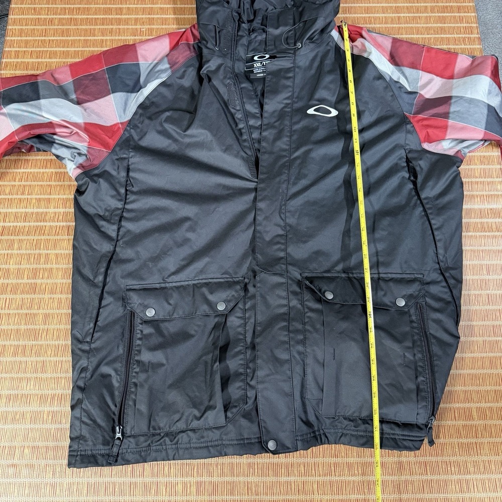 Oakley Bonk Ski Snowboard Jacket Men's 2XL (Loose Fit) Red Plaid - Picture 5 of 8